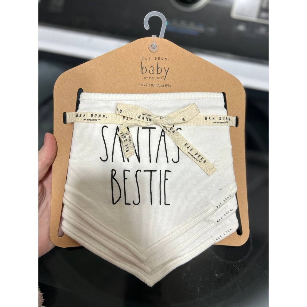 Rae Dunn Baby Christmas bibs